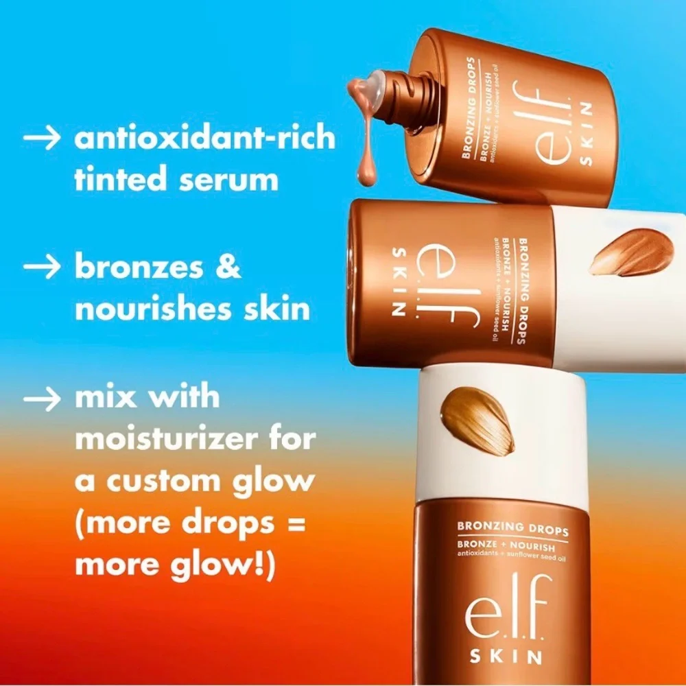 e.l.f. Skin Pure Gold Bronzing Drops - Shimmering Bronze
